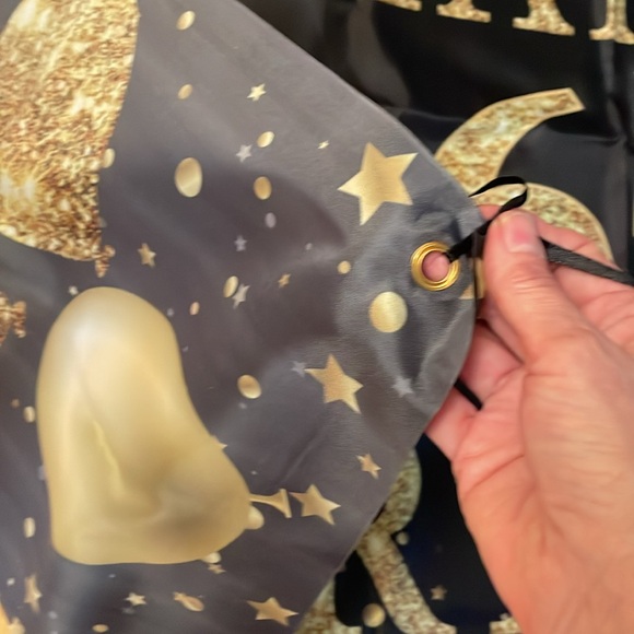 Happy 65th party banner ( it is cloth and in like new condition&cake topper - Picture 4 of 7